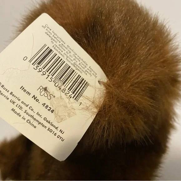 Russ Teddy Bear Timber Plush Brown Grizzly Stuffed Animal Toy Amram 11” Figure - Picture 7 of 11